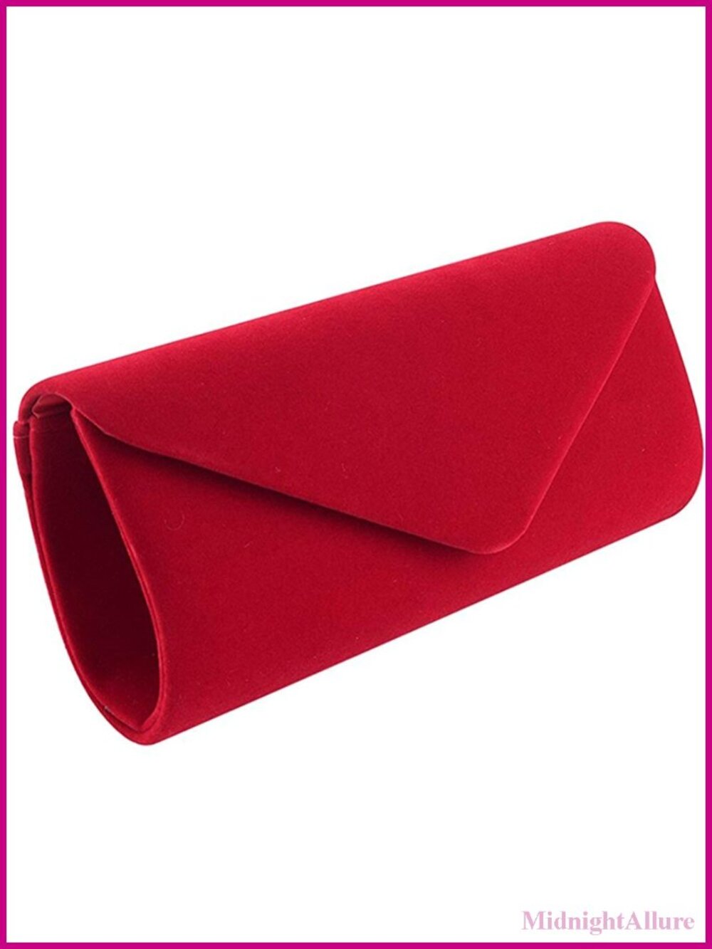 Velvet Clutch Evening Bag with Detachable Chain Strap for Wedding Party - Picture 6 of 6